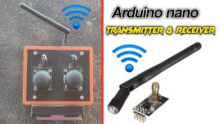 DIY Arduino Transmitter and Receiver for Rc car and boatArduino nano science project [upl. by Peale7]