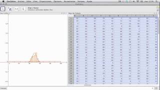 Distribución de la media muestral en Geogebra [upl. by Chevalier]