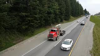 BC Logging Truck Convoy Timelapse [upl. by Anett415]