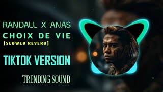 randall x anas  choix de vie slowed reverb tiktok version amp trending sound music [upl. by Ramej158]