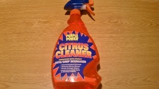 Purple Power Citrus Cleaner Review [upl. by Haelak903]