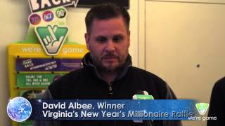 Norfolk Man Wins 1 Million in Virginias New Years Millionaire Raffle [upl. by Inalaehak]