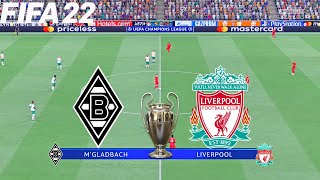 FIFA 22  Borussia Monchengladbach vs Liverpool  UEFA Champions League  Full Match amp Gameplay [upl. by Kreiner]