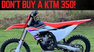 2024 KTM 350SXF REVIEW [upl. by Ayotak]