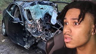 Flvshysiah Reacts To IDIOT CAR CRASH ACCIDENT COMPILATION😨 [upl. by Atwater2]