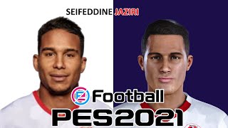 SEIFEDDINE JAZIRI  PES 201920202021  FACE BUILD amp STATS [upl. by Chemush]