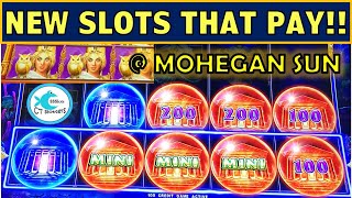 WE PLAYED ALL THE NEW SLOTS AT MOHEGAN SUN AND WON DROP amp LOCK SLOT MACHINE ATHENA UNLEASHED [upl. by Animrac601]