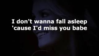 Aerosmith  I dont want to miss a thing HQlyrics1977 [upl. by Eatnhoj]