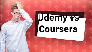 Which is better Udemy or Coursera [upl. by Ardnajela]