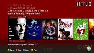 New Xbox 360 Dashboard  Netflix Interface [upl. by Sacram]