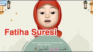 Fatiha Suresi  Talimli  Ezber [upl. by Naahs]