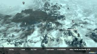 Fort Dawnguard Location on Map Skyrim [upl. by Sinegold798]