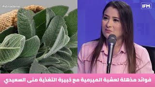 فوائد مذهلة لعشبة الميرمية مع خبيرة التغذية منى السعيدي [upl. by Nolaj]