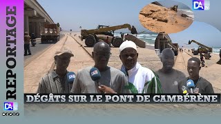 Dégâts sur le pont Cambérène les habitants de la commune exhortent l’Ageroute à plus de vigilance [upl. by Kerwinn]