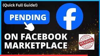 How to Mark an Item as Pending on Facebook Marketplace StepbyStep Guide [upl. by Market932]