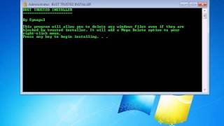 TrustedInstaller Hack Program Included [upl. by Nosittam]