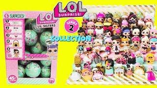 LOL SURPRISE Series 2 FULL COLLECTION With Cupcake JR  Full Case of LOL LITTLE SISTERS Unboxing [upl. by Hy]