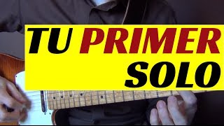 Clases de Guitarra i22 Tu primer solo en 10 minutos  RockampRoll para Muñones [upl. by Maurene]