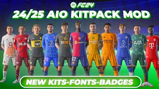 2425 New Season Kits For FC 24 By Algorithm 190 New Kits Fonts amp Badges  Free [upl. by Divan898]