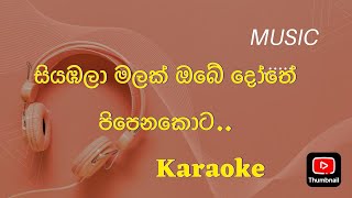 Siyabala Malak Karaoke Without Voice Asanka Priyamantha Peiris Karaoke song [upl. by Yamauchi]