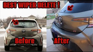 Rear WIPER DELETE for Corolla Hatchback [upl. by Laval188]