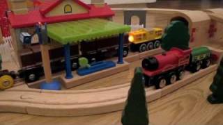 My Brio Wooden Train film [upl. by Ecirpak]