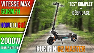 KUKIRIN G2 MASTER  Une trottinette homologuée qui va à 60kmh [upl. by Richmound535]