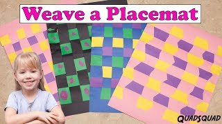 Learn to Weave a Placemat  Craft Time with Ashley [upl. by Lilia]