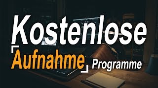 Meine TOP 3 Kostenlosen Aufnahme Programme für Youtube ohne Wasserzeichen [upl. by Anhavas]