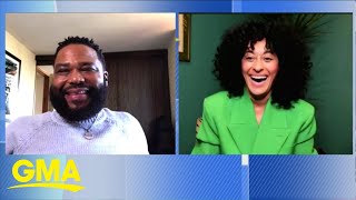 Blackish stars Anthony Anderson Tracee Ellis Ross talk shows final season l GMA [upl. by Darline]