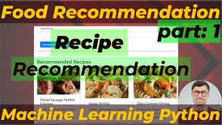 Building a Recipe Recommendation System Using Machine Learning  Food Recommender Python  Part 1 [upl. by Ardolino68]