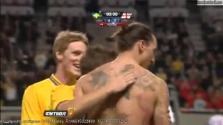 Zlatan Ibrahimovic AMAZING bicycle kick TOTALLY INSANE OVER 30 meters distance [upl. by Nelson]