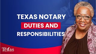 Texas Notary Public Duties and Responsibilities  Notary Education notarytraining [upl. by Ahsito680]