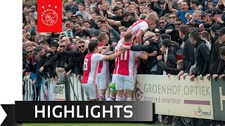 Highlights kampioenswedstrijd Ajax O19  Feyenoord O19 [upl. by Boarer]