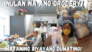 BUHAY AMERIKA INABOT NA NG ULAN ANG GROCERY PARA KINA MADER [upl. by Winifred367]