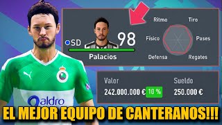 EL MEJOR EQUIPO DE CANTERANOS DE MODO CARRERA  FIFA 20 [upl. by Ronald]