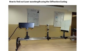 Diffraction Grating Experiment  LASER Grating Experiment by HeNe LASER [upl. by Chantal]