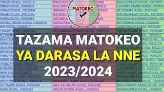 TAZAMA MATOKEO YA DARASA LA NNE 20232024 SFNA RESULTS [upl. by Emera]