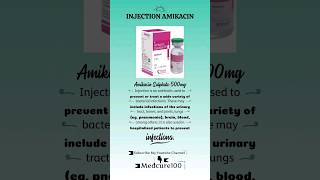 Amikacin Injection Uses Injection Amikacin 500mg Uses In Hindi  shortsviral shorts shortsfeed [upl. by Lepine]