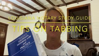 How to tab the Louisiana Notary Study Guide [upl. by Atinauq]