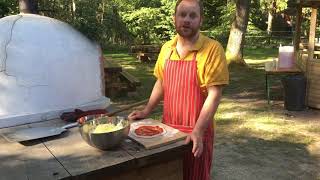 How to use a wood fired pizza oven [upl. by Innor]