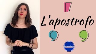 Come e quando usare l’apostrofo in italiano  When and How to use the apostrophe in Italian [upl. by Oiluj]