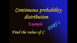 Continuous Probability distribution very good and simple steps examplePART1 [upl. by Doig]