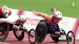 Jeux paralympiques  revivez la finale du 1500 m de Julien Casoli [upl. by Annaujat]