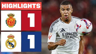 RCD MALLORCA 1  1 REAL MADRID  DEBUT de MBAPPÉ  RESUMEN LALIGA EA SPORTS [upl. by Undine597]