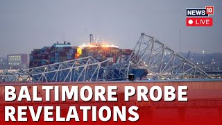 Baltimore Bridge Collapse 2024 Live Recovery Effort Continues From Coast Guard Boats  News18 N18L [upl. by Nauqas]