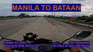 Manila to Bataan October 31 2024 Aerox v2 Motorcycle Ride [upl. by Enamrej]