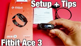 Fitbit Ace 3 How to Setup  Tips [upl. by Phila]