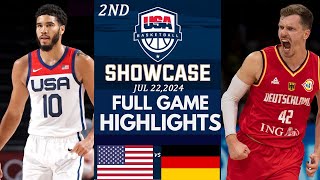 USA vs Germany Highlights 2024  Olympics Paris 2024  USAB Showcase [upl. by Consolata]