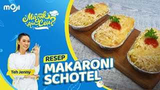 RESEP MAKARONI SCHOTEL SUPER CHEESY DAN GURIH  MASAK APA CEU  Moji [upl. by Fransis557]